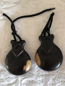 Castañuelas Granadillo negro veteado