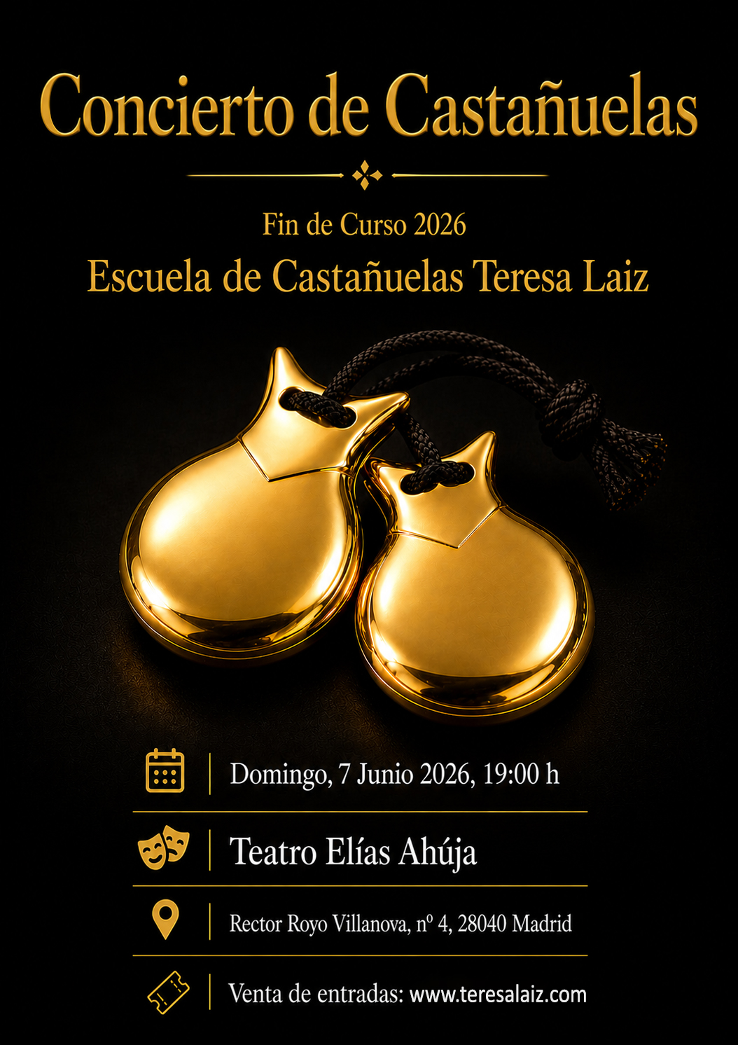 Cartel Concierto de Castañuelas